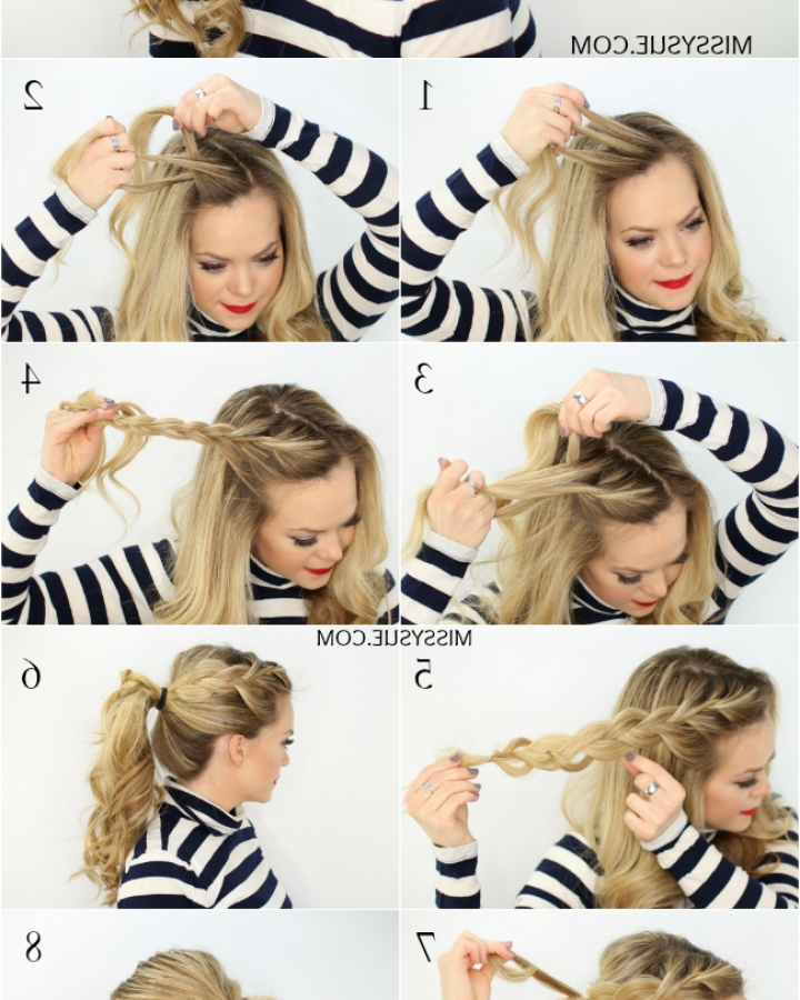 20 Ideas of Flowy Side Braid Ponytail Hairstyles