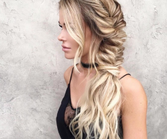 20 Photos Wavy Side Fishtail Hairstyles