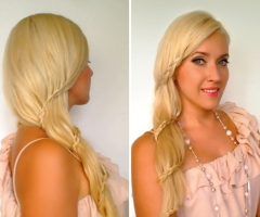 20 Photos Side Swept Carousel Braid Hairstyles