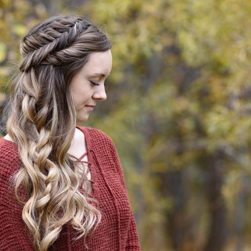 Side-Swept Braid Updo Hairstyles (Photo 13 of 20)