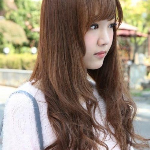 Cute Korean Hairstyles For Long Hair (Photo 19 of 20)