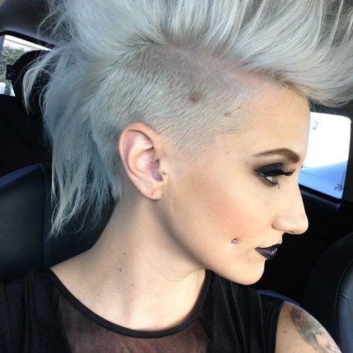 Silvery White Mohawk Hairstyles (Photo 5 of 20)