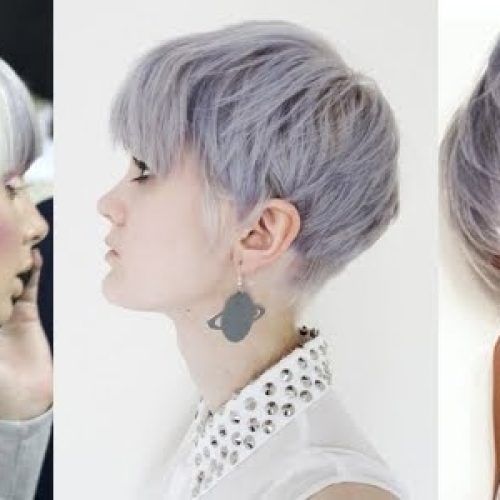 Silver And Brown Pixie Haircuts (Photo 6 of 15)