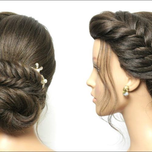 French Braid Low Chignon Hairstyles (Photo 18 of 20)