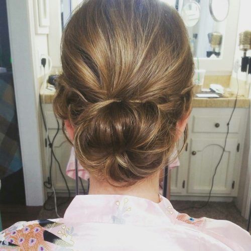 Twisted Low Bun Hairstyles For Wedding (Photo 7 of 20)