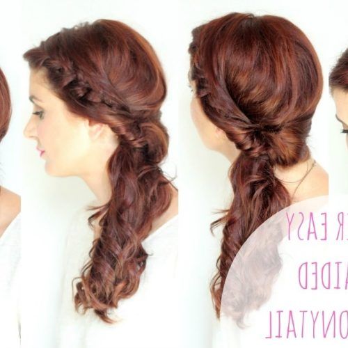 Updo Pony Hairstyles With Side Braids (Photo 4 of 20)