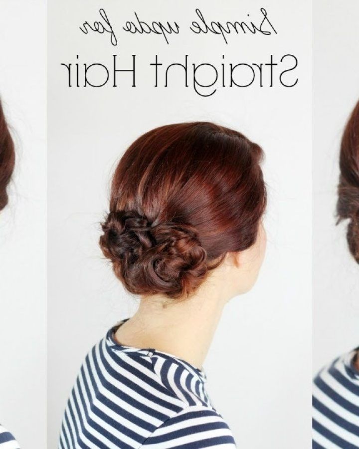 15 Inspirations Updo Hairstyles for Straight Hair
