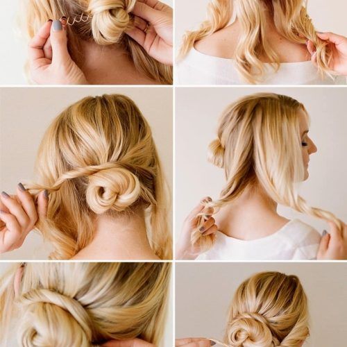 Cute Updo Hairstyles For Short Hair (Photo 13 of 15)
