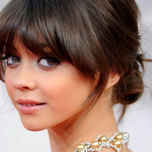 Updos For Long Hair With Bangs (Photo 10 of 15)