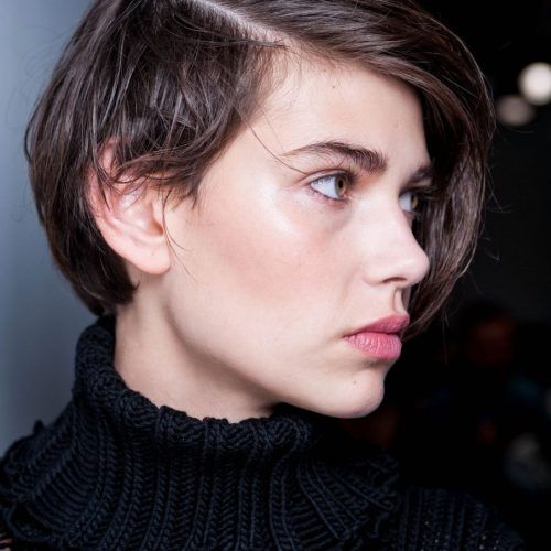 Short Choppy Side-Parted Pixie Hairstyles (Photo 16 of 20)