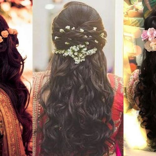Wedding Reception Hairstyles For Indian Bride (Photo 4 of 15)