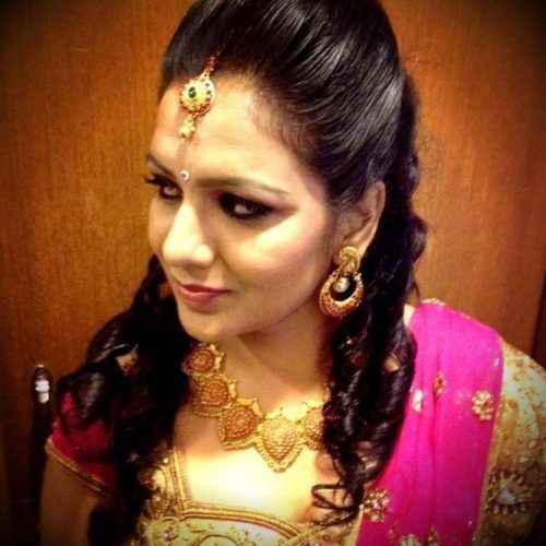 Wedding Reception Hairstyles For Indian Bride (Photo 7 of 15)