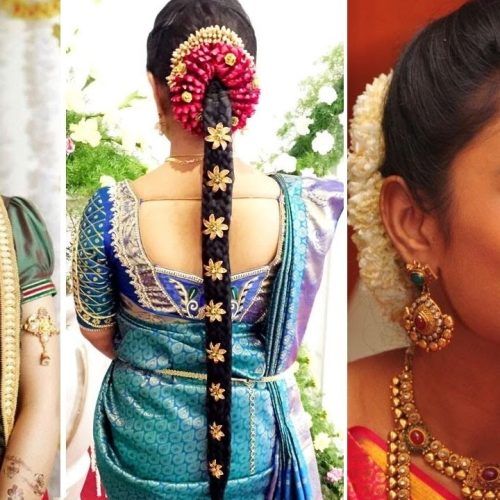Wedding Reception Hairstyles For Saree (Photo 7 of 15)