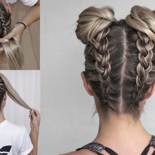 Messy Flipped Braid And Bun Hairstyles (Photo 6 of 15)