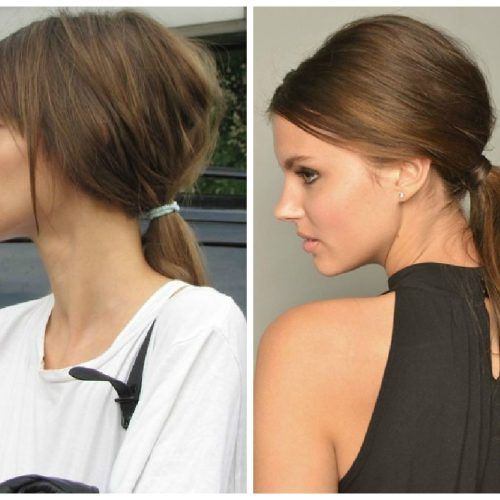 Stylish Low Pony Hairstyles With Bump (Photo 5 of 20)