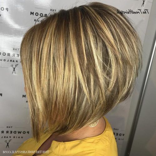 Ash Blonde Balayage For Short Stacked Bob Hairstyles (Photo 10 of 20)
