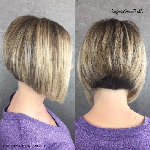 Balayage For Short Stacked Bob Hairstyles (Photo 1 of 20)