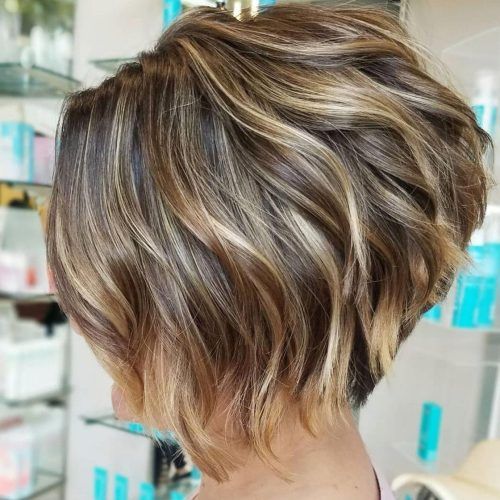White-Blonde Curly Layered Bob Hairstyles (Photo 2 of 20)