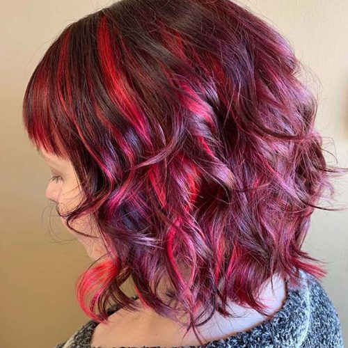 Red Highlights For Type 3C Hairstyles (Photo 13 of 20)