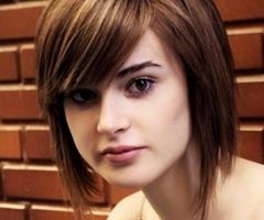 20 Collection of Rounded Bob Hairstyles with Side Bangs