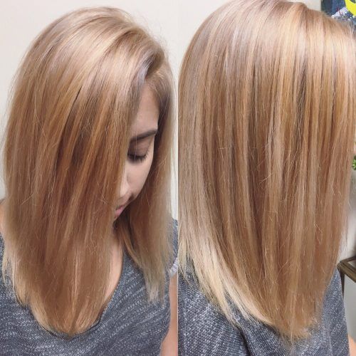 Long Feathered Strawberry Blonde Haircuts (Photo 10 of 20)