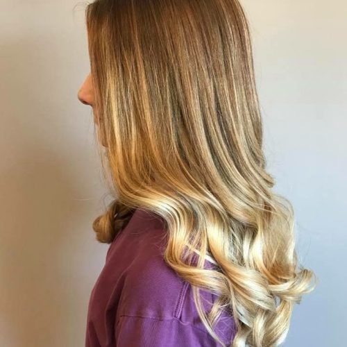 Marsala To Strawberry Blonde Ombre Hairstyles (Photo 8 of 20)