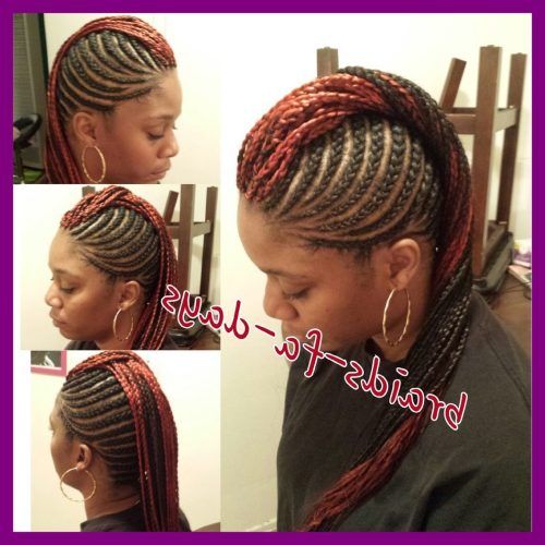 Box Braids And Cornrows Mohawk Hairstyles (Photo 6 of 15)