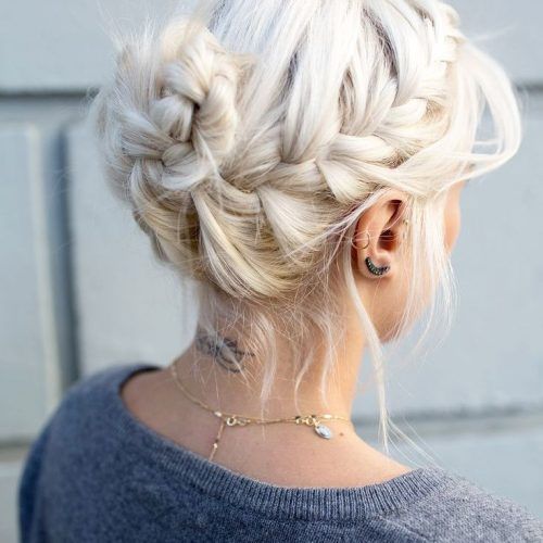 Braided Updo For Blondes (Photo 2 of 15)