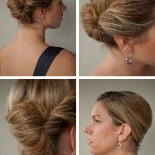 Sleek French Knot Hairstyles With Curls (Photo 17 of 20)