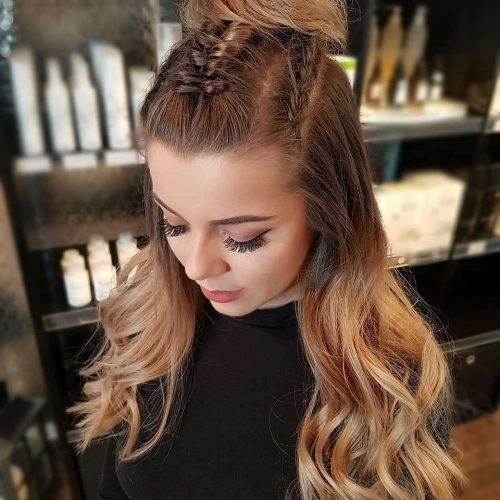 Modern Braided Top-Knot Hairstyles (Photo 1 of 20)