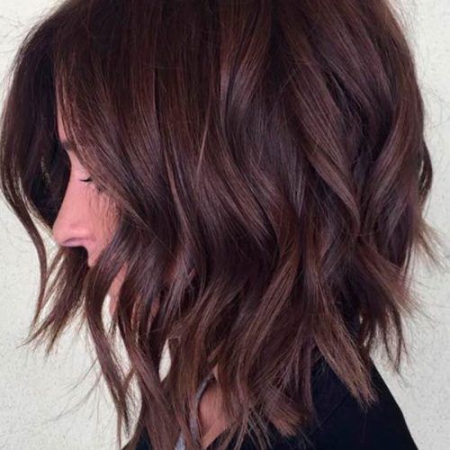Inverted Brunette Bob Hairstyles With Feathered Highlights (Photo 19 of 20)