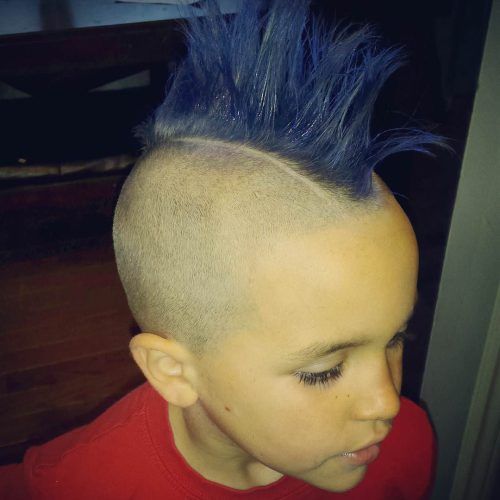 Blue Hair Mohawk Hairstyles (Photo 16 of 20)