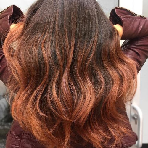 Copper Curls Balayage Hairstyles (Photo 15 of 20)