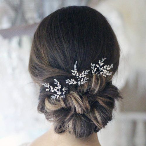 Chignon Wedding Hairstyles With Pinned Up Embellishment (Photo 11 of 20)