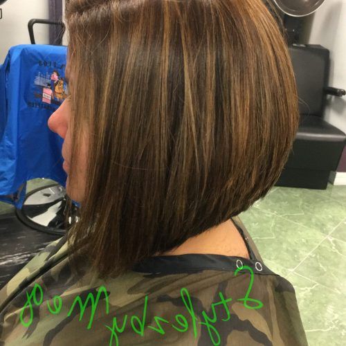 Stacked Bob Hairstyles With Highlights (Photo 10 of 20)