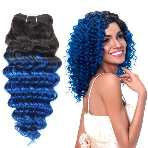 Black And Denim Blue Waves Hairstyles (Photo 17 of 20)