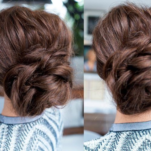 Easy Updos For Thick Medium Length Hair (Photo 12 of 15)