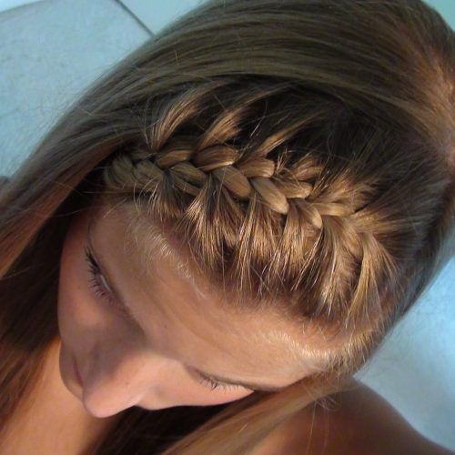 Brunette Ponytail Hairstyles With Braided Bangs (Photo 10 of 20)