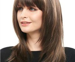 20 Photos Full Fringe and Face-framing Layers Hairstyles