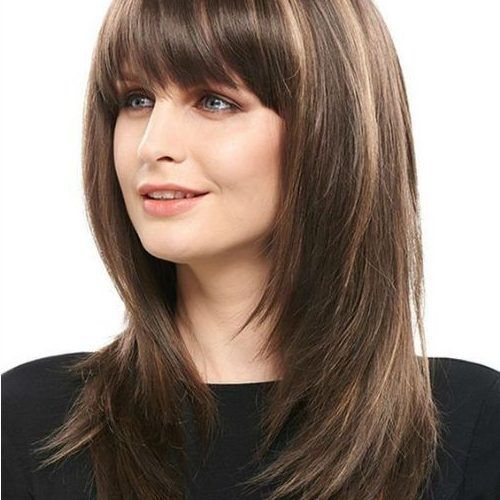 Full Fringe And Face-Framing Layers Hairstyles (Photo 1 of 20)