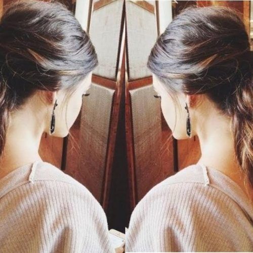 Messy Voluminous Ponytail Hairstyles With Textured Bangs (Photo 5 of 20)