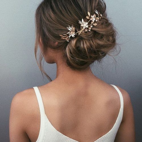 Messy Updos Wedding Hairstyles (Photo 4 of 15)
