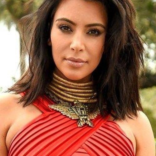 Long Bob Hairstyles Kim Kardashian (Photo 12 of 15)