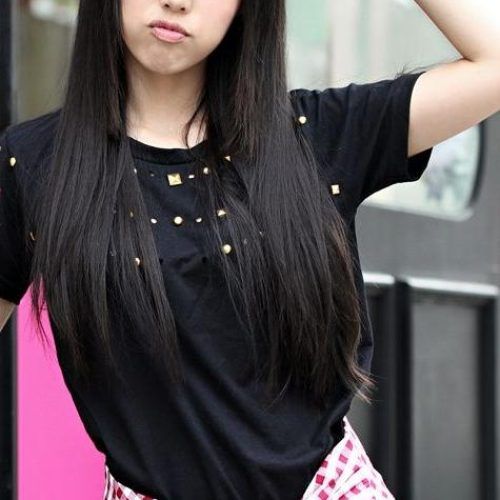 Cute Korean Hairstyles For Long Hair (Photo 17 of 20)