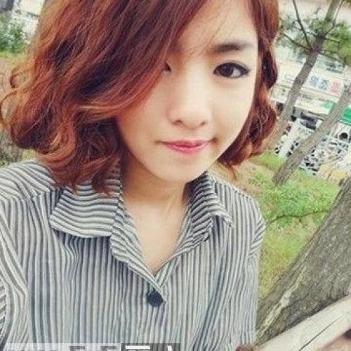 Short Curly Shag Hairstyles For Korean Girls (Photo 11 of 15)