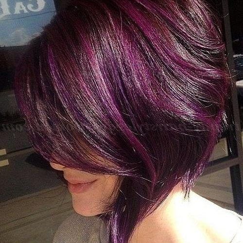 Purple And Black Short Hairstyles (Photo 10 of 20)