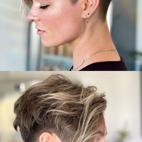 Side-Parted Pixie Hairstyles With An Undercut (Photo 10 of 20)