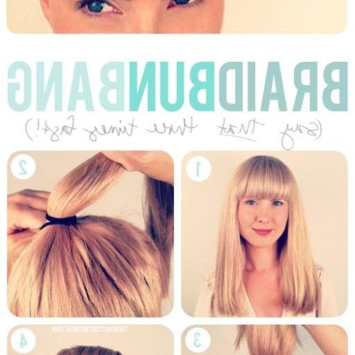 Updo For Long Hair With Bangs (Photo 15 of 15)