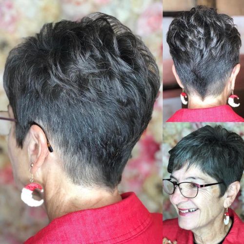 Tapered Gray Pixie Hairstyles With Textured Crown (Photo 1 of 20)