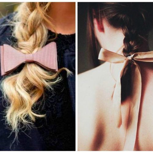 Bow Braid Ponytail Hairstyles (Photo 18 of 20)